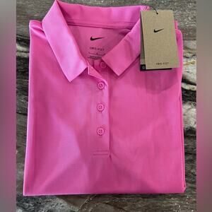 NIKE- *NWT* Pink Golf Polo! Size Youth/kids Large